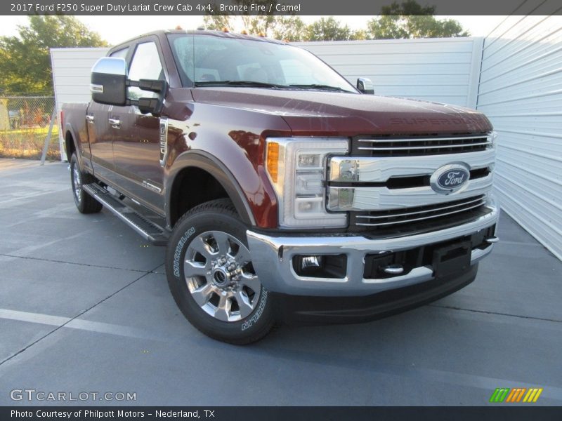 Bronze Fire / Camel 2017 Ford F250 Super Duty Lariat Crew Cab 4x4