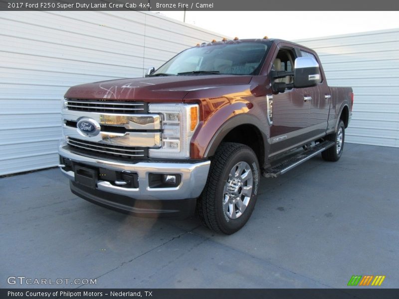  2017 F250 Super Duty Lariat Crew Cab 4x4 Bronze Fire