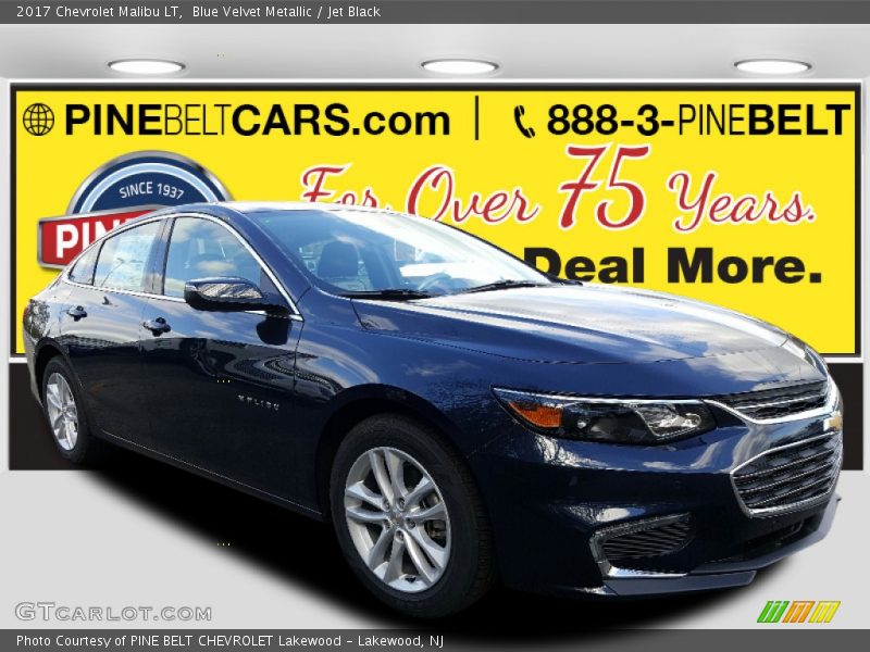 Blue Velvet Metallic / Jet Black 2017 Chevrolet Malibu LT