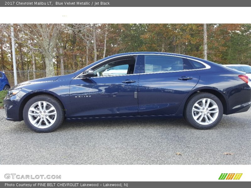 Blue Velvet Metallic / Jet Black 2017 Chevrolet Malibu LT