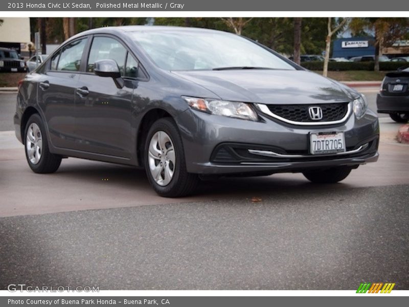 Polished Metal Metallic / Gray 2013 Honda Civic LX Sedan