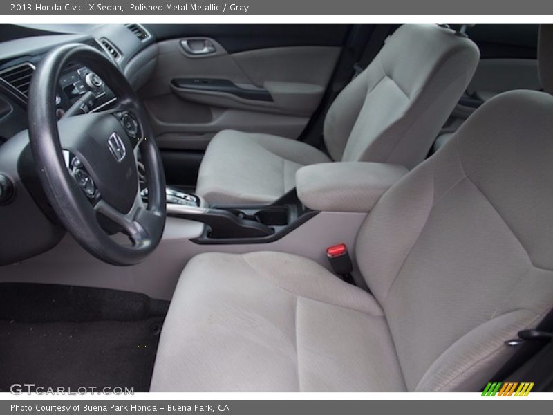 Polished Metal Metallic / Gray 2013 Honda Civic LX Sedan