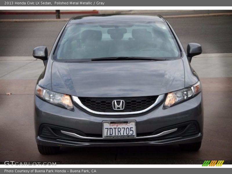 Polished Metal Metallic / Gray 2013 Honda Civic LX Sedan