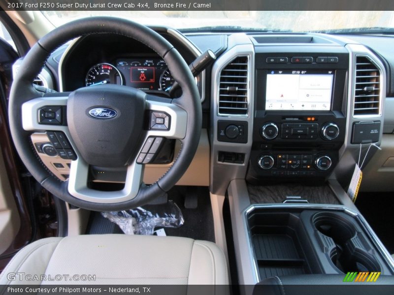 Dashboard of 2017 F250 Super Duty Lariat Crew Cab 4x4