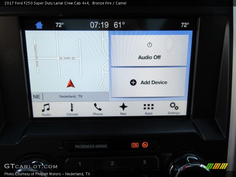 Navigation of 2017 F250 Super Duty Lariat Crew Cab 4x4