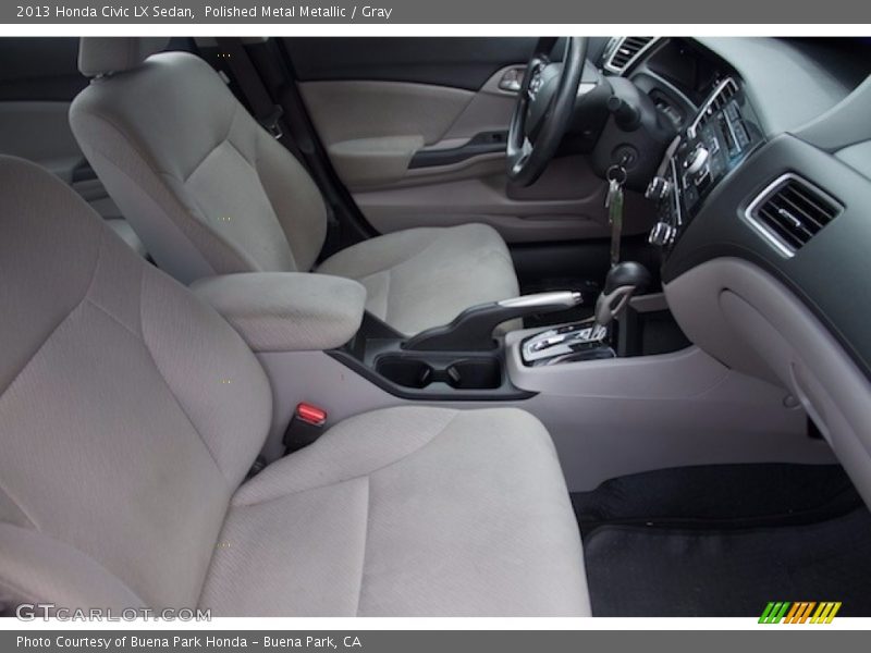 Polished Metal Metallic / Gray 2013 Honda Civic LX Sedan
