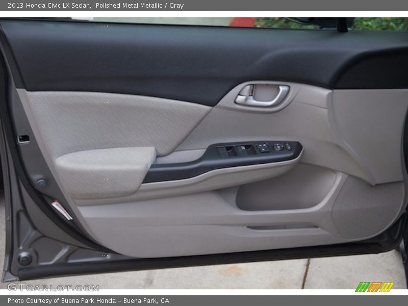 Polished Metal Metallic / Gray 2013 Honda Civic LX Sedan