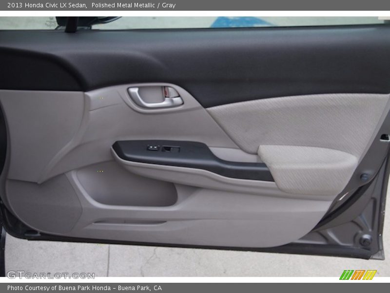 Polished Metal Metallic / Gray 2013 Honda Civic LX Sedan
