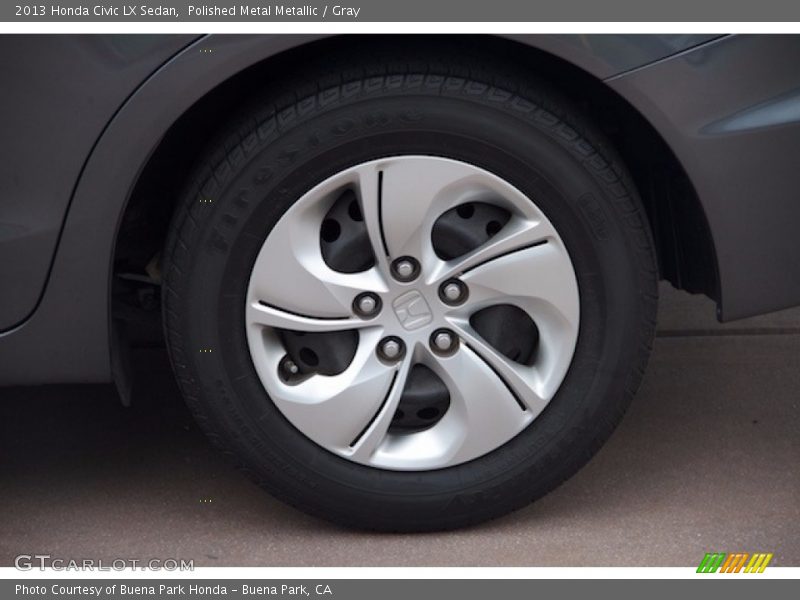 Polished Metal Metallic / Gray 2013 Honda Civic LX Sedan