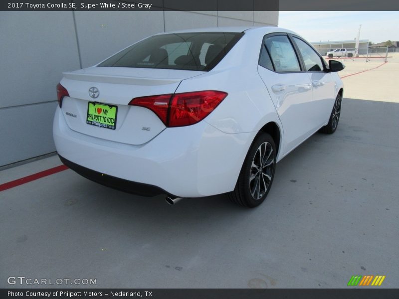 Super White / Steel Gray 2017 Toyota Corolla SE