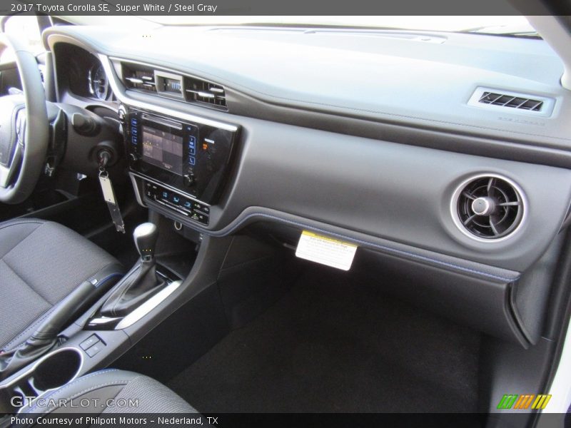Super White / Steel Gray 2017 Toyota Corolla SE