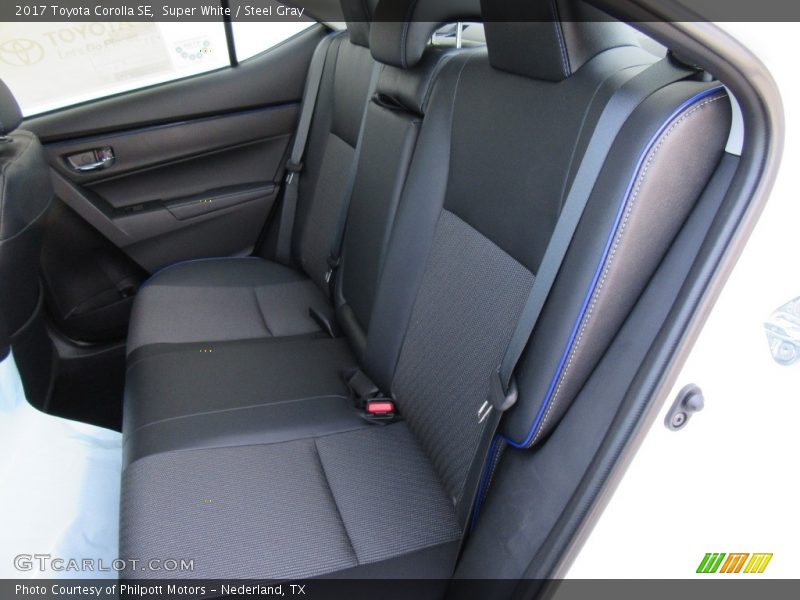 Super White / Steel Gray 2017 Toyota Corolla SE