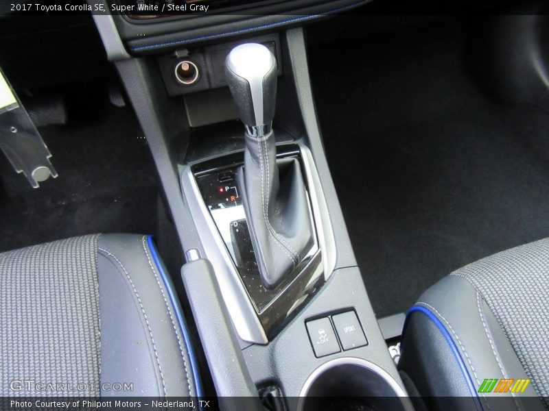 Super White / Steel Gray 2017 Toyota Corolla SE