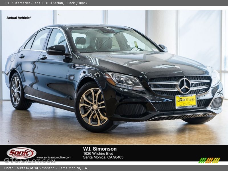 Black / Black 2017 Mercedes-Benz C 300 Sedan