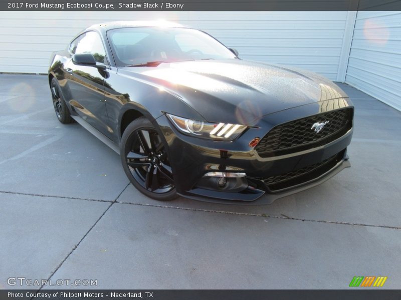 Shadow Black / Ebony 2017 Ford Mustang Ecoboost Coupe