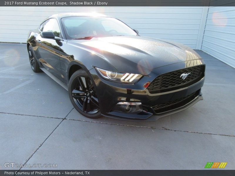 Shadow Black / Ebony 2017 Ford Mustang Ecoboost Coupe