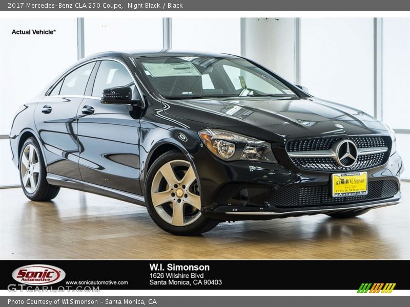 Night Black / Black 2017 Mercedes-Benz CLA 250 Coupe