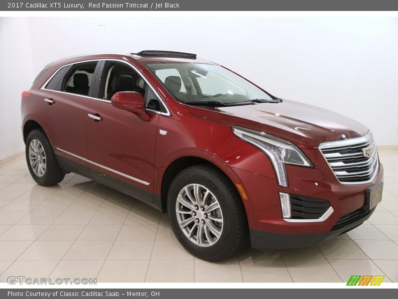 Red Passion Tintcoat / Jet Black 2017 Cadillac XT5 Luxury