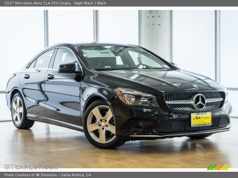 Night Black / Black 2017 Mercedes-Benz CLA 250 Coupe