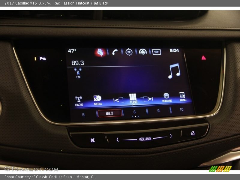 Red Passion Tintcoat / Jet Black 2017 Cadillac XT5 Luxury