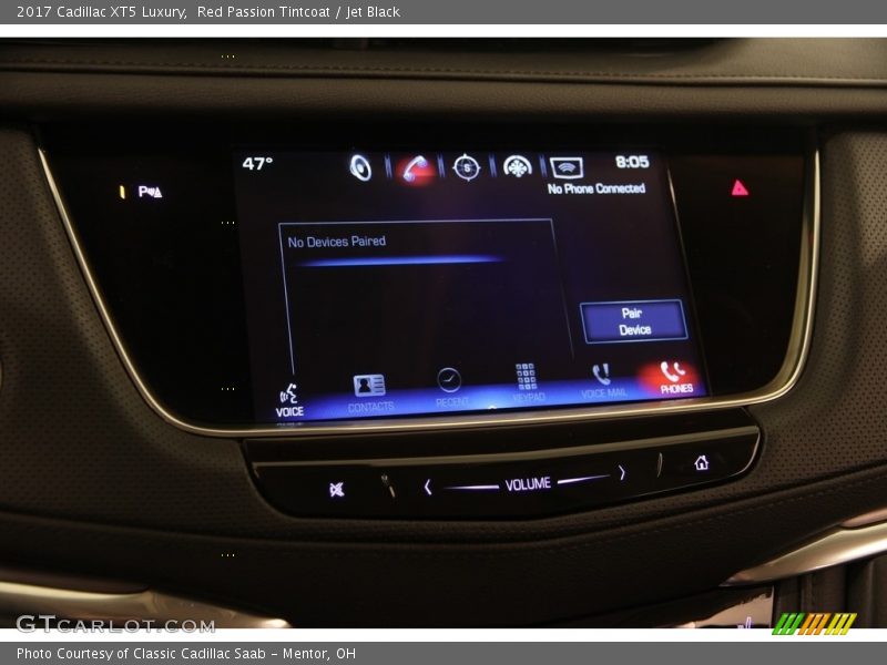 Red Passion Tintcoat / Jet Black 2017 Cadillac XT5 Luxury