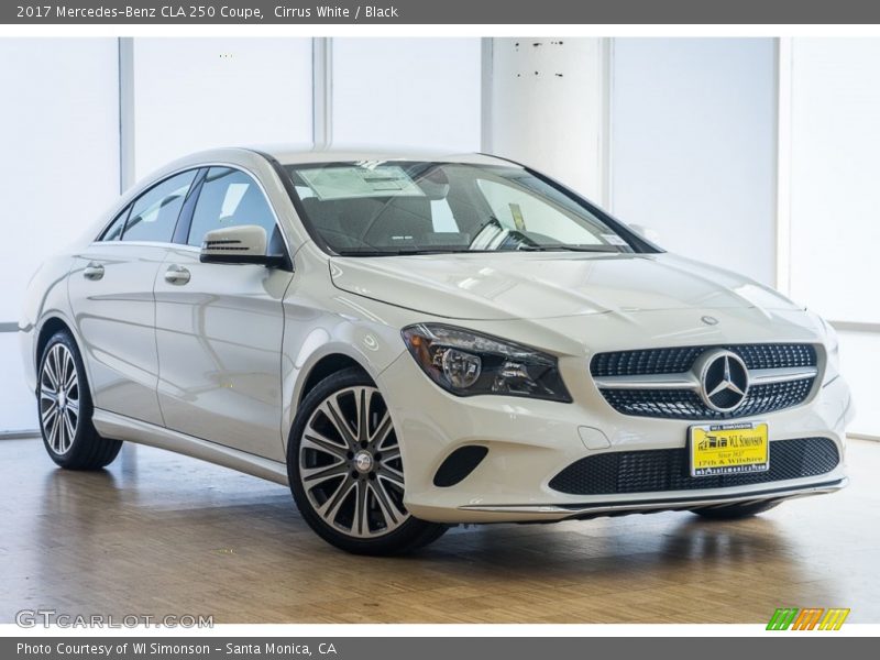 Cirrus White / Black 2017 Mercedes-Benz CLA 250 Coupe