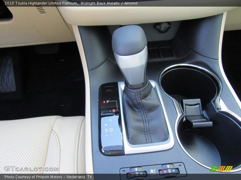 Midnight Black Metallic / Almond 2016 Toyota Highlander Limited Platinum