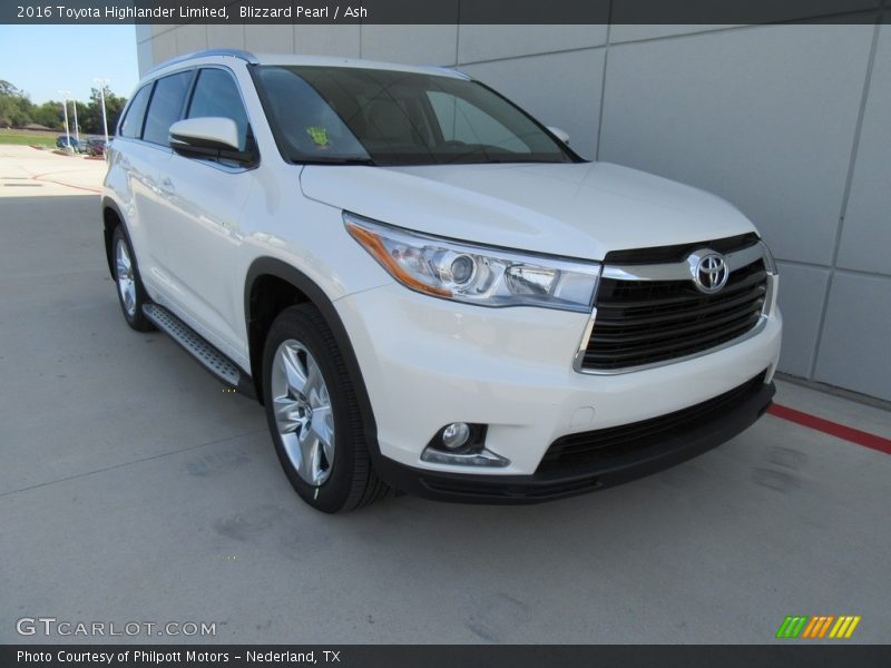 Blizzard Pearl / Ash 2016 Toyota Highlander Limited