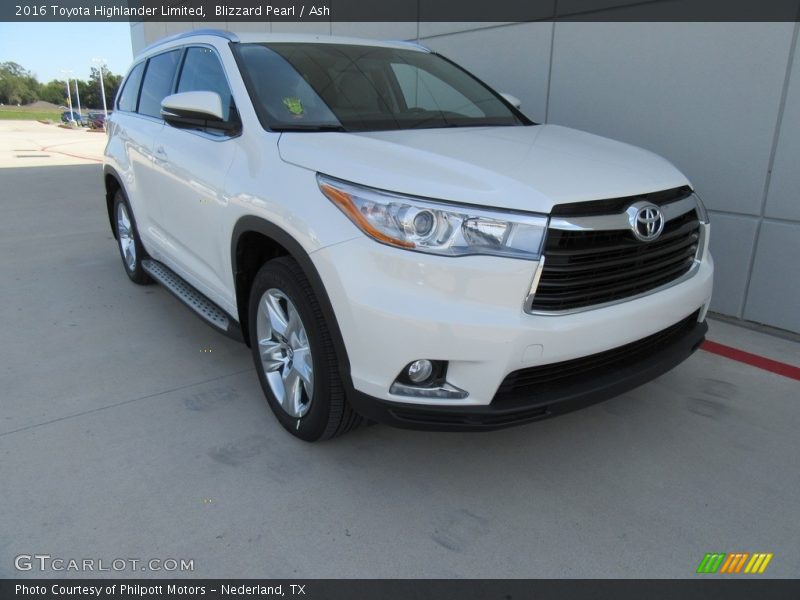 Blizzard Pearl / Ash 2016 Toyota Highlander Limited