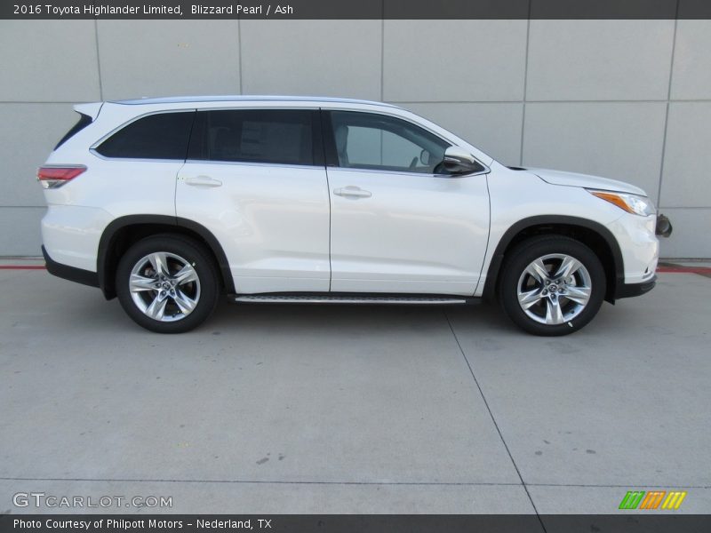 Blizzard Pearl / Ash 2016 Toyota Highlander Limited