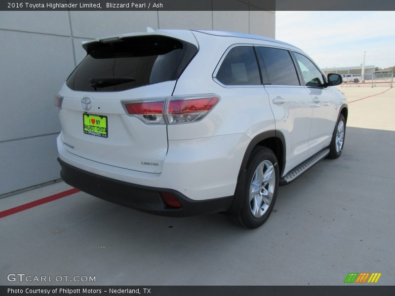 Blizzard Pearl / Ash 2016 Toyota Highlander Limited