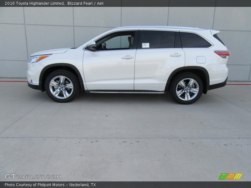 Blizzard Pearl / Ash 2016 Toyota Highlander Limited