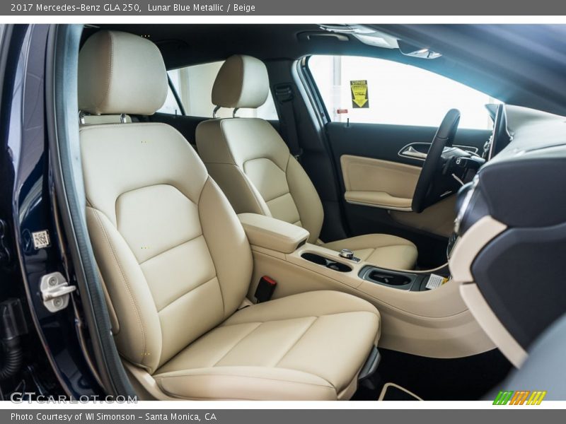 Lunar Blue Metallic / Beige 2017 Mercedes-Benz GLA 250