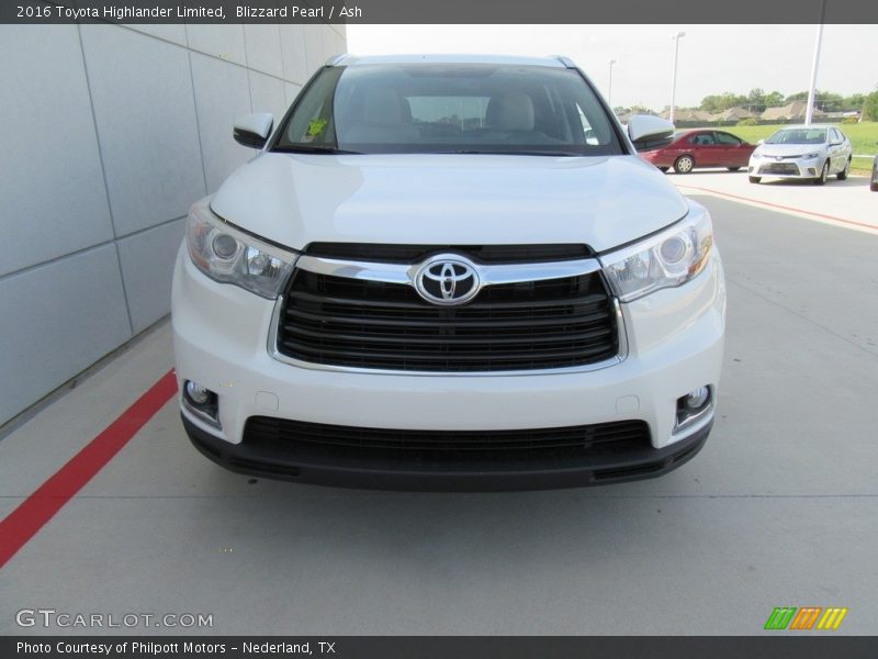 Blizzard Pearl / Ash 2016 Toyota Highlander Limited