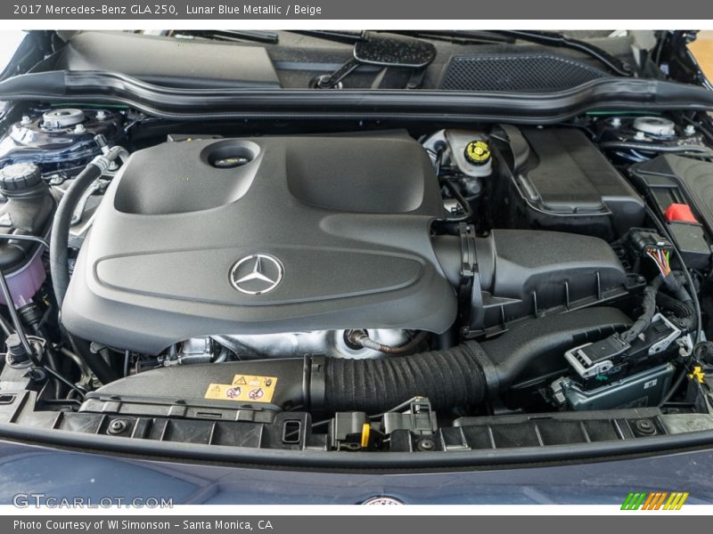 Lunar Blue Metallic / Beige 2017 Mercedes-Benz GLA 250