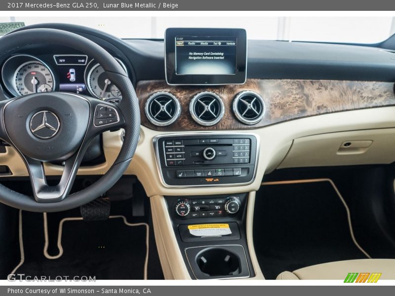 Lunar Blue Metallic / Beige 2017 Mercedes-Benz GLA 250