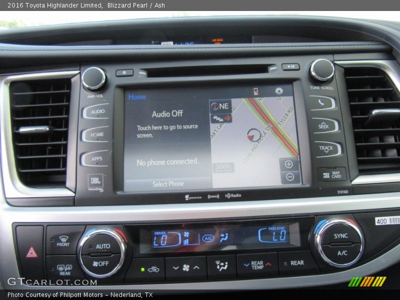 Blizzard Pearl / Ash 2016 Toyota Highlander Limited