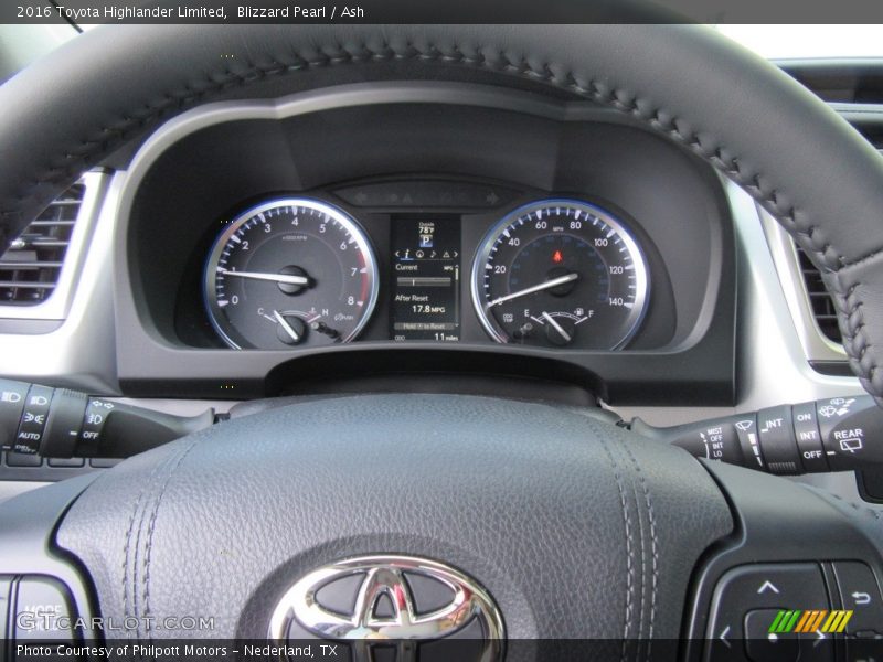 Blizzard Pearl / Ash 2016 Toyota Highlander Limited