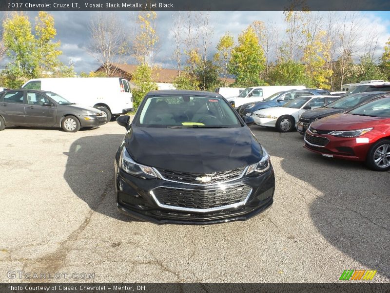 Mosaic Black Metallic / Jet Black 2017 Chevrolet Cruze LT