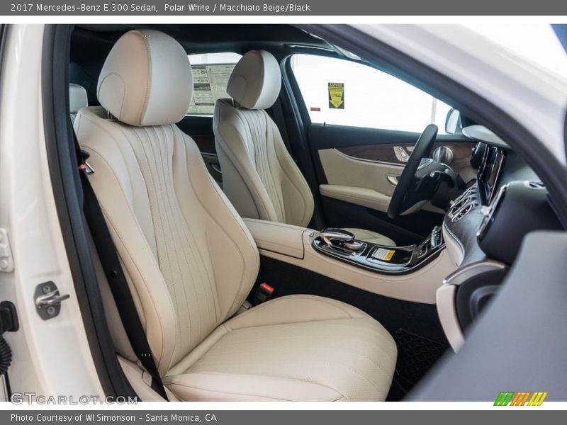 Polar White / Macchiato Beige/Black 2017 Mercedes-Benz E 300 Sedan
