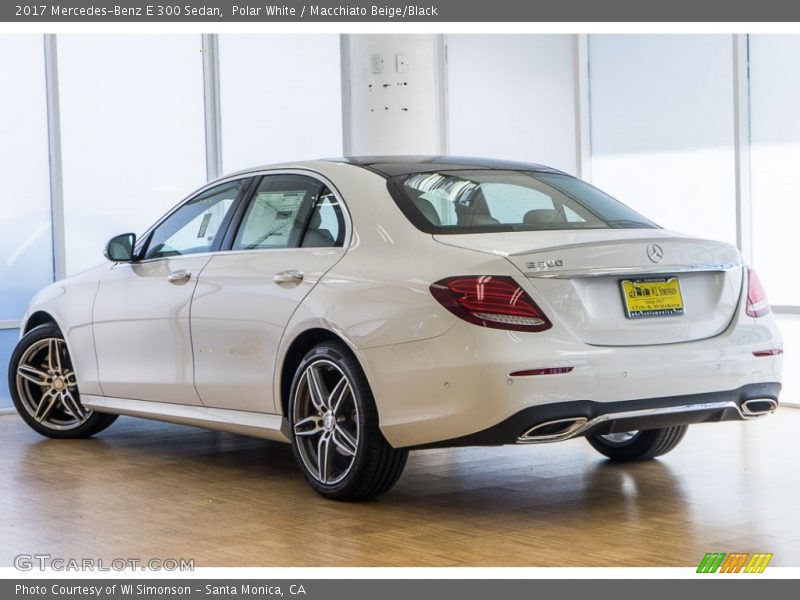 Polar White / Macchiato Beige/Black 2017 Mercedes-Benz E 300 Sedan