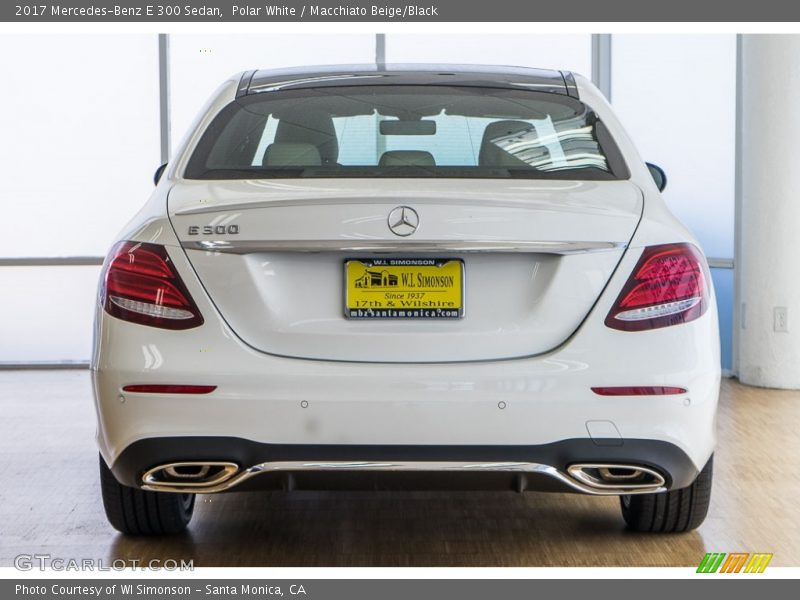 Polar White / Macchiato Beige/Black 2017 Mercedes-Benz E 300 Sedan