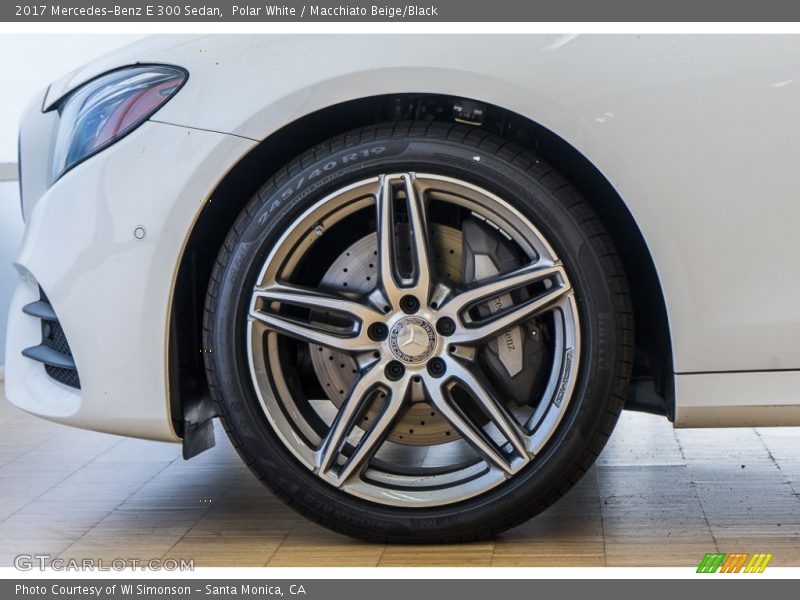 Polar White / Macchiato Beige/Black 2017 Mercedes-Benz E 300 Sedan