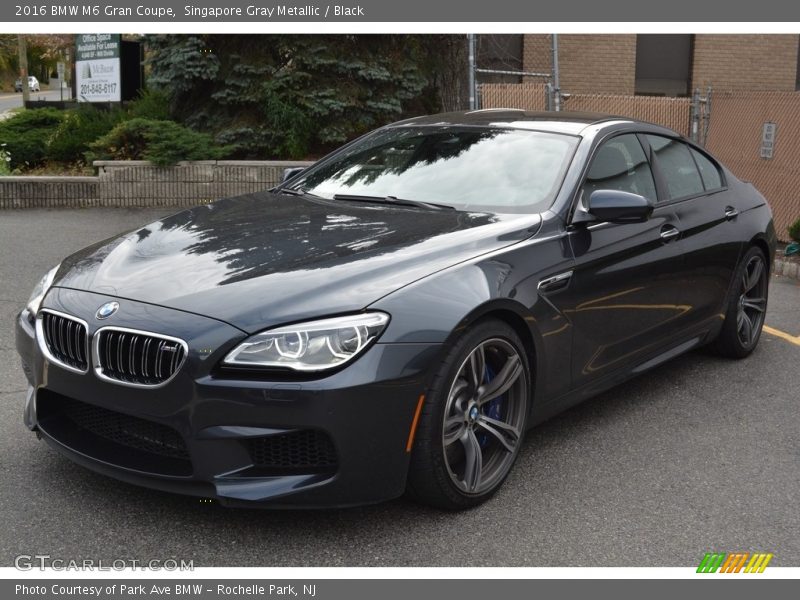 Singapore Gray Metallic / Black 2016 BMW M6 Gran Coupe