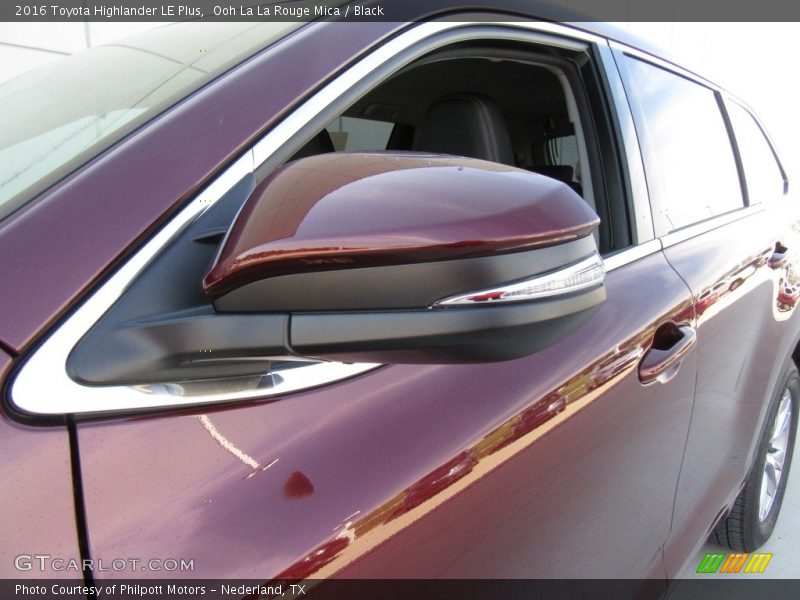 Ooh La La Rouge Mica / Black 2016 Toyota Highlander LE Plus