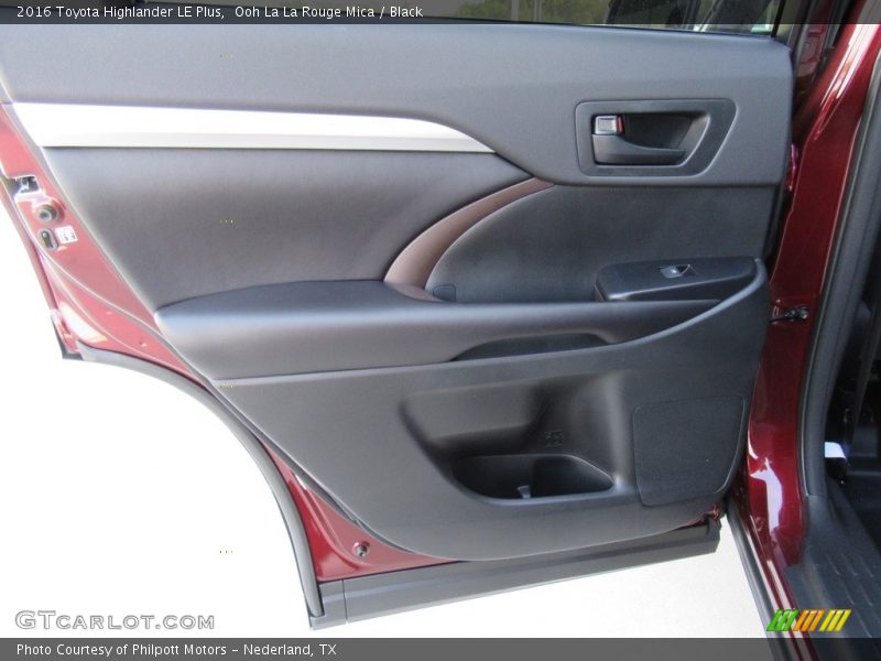 Ooh La La Rouge Mica / Black 2016 Toyota Highlander LE Plus