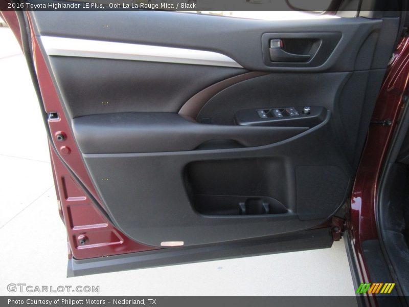 Ooh La La Rouge Mica / Black 2016 Toyota Highlander LE Plus