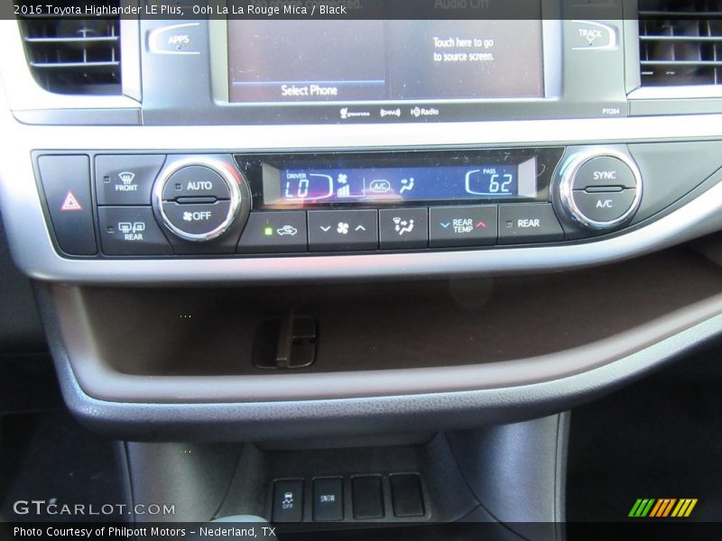 Ooh La La Rouge Mica / Black 2016 Toyota Highlander LE Plus