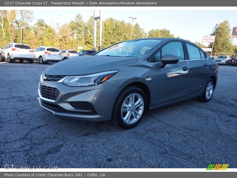 Pepperdust Metallic / Dark Atmosphere/Medium Atmosphere 2017 Chevrolet Cruze LT