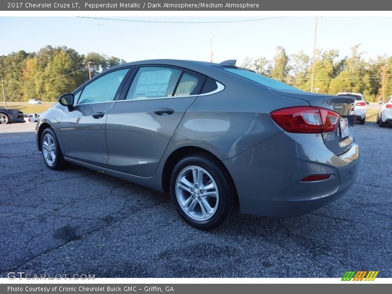 Pepperdust Metallic / Dark Atmosphere/Medium Atmosphere 2017 Chevrolet Cruze LT